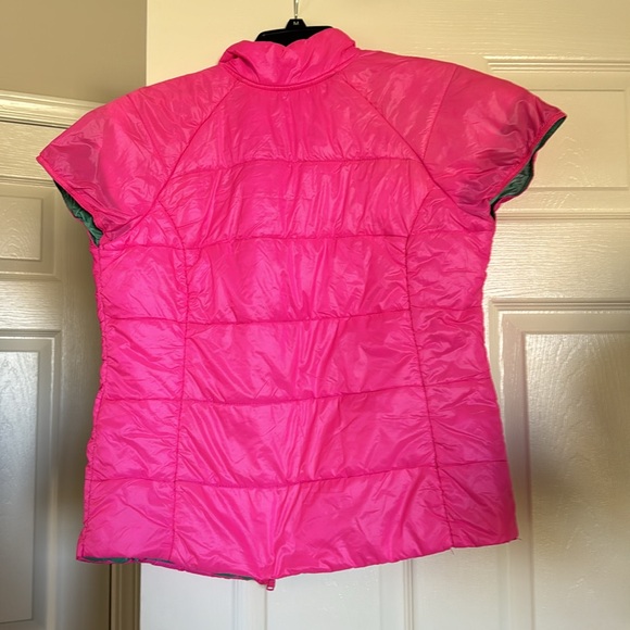 Jenni Womens Pink & Green Gilet - Picture 4 of 11